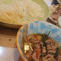ジュニアミス's cooksnap of when they made 豚バラとトマトのつけダレそうめん.