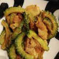 シルバニアF's cooksnap of when they made 苦くない☆鶏モモゴーヤ炒め(無水鍋QC).
