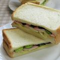 umemodoki's cooksnap of when they made レタス、きゅうり、ハムのサンドイッチ.