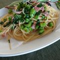 melmarilyn's cooksnap of when they made セロリとベーコンのオイルパスタ.