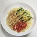 mami99's cooksnap of when they made レンジで！よだれ鶏風の旨辛汁なし麺.