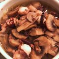 saki1010's cooksnap of when they made タコとキノコのアヒージョ（オイル煮）.