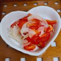 まこさんど's cooksnap of when they made 簡単♡オニオン&パプリカカラフル甘酢漬け.