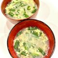 悠LOVE航's cooksnap of when they made 春雨とニラの卵スープ.