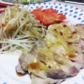 ☆☆あっきん☆☆'s cooksnap of when they made レンジで簡単ノンオイル♪旨辛だれの蒸し鶏.