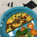 おはなすき's cooksnap of when they made とうもろこしと枝豆のスペインオムレツ風.
