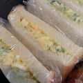 ゆりはるみ♡'s cooksnap of when they made 我が家のキュウリ入りたまごサンド.
