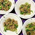 ふたごゆき's cooksnap of when they made ゴーヤとニラのひき肉みそ炒め.