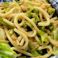 Kユリコ's cooksnap of when they made ツナ焼きうどん.