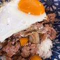 あたむ❤189's cooksnap of when they made カフェ風♪なすとピーマンの甘辛肉味噌丼.