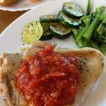 ひろゆうなつ's cooksnap of when they made ガーリックトマトソース！チキンステーキ.