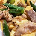 ぴあの姫's cooksnap of when they made 厚揚げとオクラのピリ辛味噌炒め.