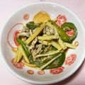 わたさな2016's cooksnap of when they made 旬のたけのこで！豚挽き肉で節約！青椒肉絲.