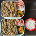 UAママ's cooksnap of when they made 合い挽き肉と玉子の他人丼弁当.