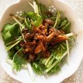 ˚✧₊⁎ゆう˚✧₊⁎'s cooksnap of when they made ＊水菜の簡単きのこドレッシングサラダ＊.