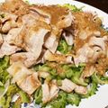 おかわりちょうだい♪'s cooksnap of when they made 簡単！ゴーヤの豚しゃぶゴマだれサラダ.