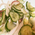 kisberry's cooksnap of when they made きゅうりとたまねぎと茗荷の酢の物.