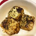 クロッワッサン's cooksnap of when they made 豆腐のガリバタ洋風ステーキ★米粉&バジル.