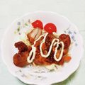 ﾁｲﾁｬﾝﾏﾏ's cooksnap of when they made 野菜ドレッシングのから揚げ丼.