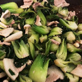クック0KMV1F☆'s cooksnap of when they made 青梗菜と豚肉のクリーム炒め.