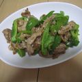 きらり流れ星's cooksnap of when they made 豚細切れとピーマンのバター醤油オイスター.