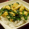 LA017's cooksnap of when they made たまごとニラで♬スピードあんかけ丼風.