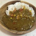 papikun's cooksnap of when they made 夏野菜満載♪さっぱりドライカレー✿ฺ.