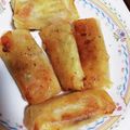 気まぐれ料理人☆楓☆'s cooksnap of when they made チーズとなすとトマトの春巻きฺ♤♠♡♥.