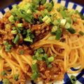ゆきぱんだ303's cooksnap of when they made ネギまみれ♡♡和風～なミートソースパスタ.