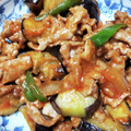 eユキさん's cooksnap of when they made 簡単♪豚コマとナスでケチャぽん炒め.