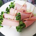 hozunyam's cooksnap of when they made お弁当に！カイワレにハム巻き！.