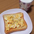 ﾋﾟﾛﾐ♡'s cooksnap of when they made あとのせ卵トースト♪.