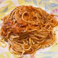 チョコあず's cooksnap of when they made トマトとツナ缶のクリームパスタ.