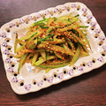 milestone★'s cooksnap of when they made 冬瓜の皮の塩きんぴら.