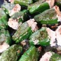 あいらもると's cooksnap of when they made 丸ごとピーマンの肉詰め.
