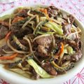 ayureo's cooksnap of when they made ゴーヤジンギスカン.