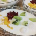 ドラエミ's cooksnap of when they made ココナッツミルクの白玉ぜんざい.