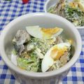 ととろ＆めい's cooksnap of when they made サバ缶ブロッコリーとゆで卵の粒マスサラダ.