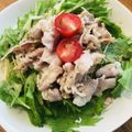 クックM2LEU5☆'s cooksnap of when they made 水菜と豚しゃぶのごまだれ豆乳そうめん.