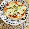 ボブナナ's cooksnap of when they made しらすと長ネギの味噌トマトソースピザ.