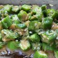 ohykr's cooksnap of when they made オクラとなめ茸の和え物.