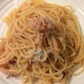 ベティ３'s cooksnap of when they made 簡単☆タラコンチーノ☆.