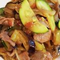 Bsnow's cooksnap of when they made さっぱりうまっ♪豚と茄子の梅ポン炒め.