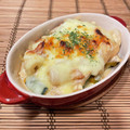 のりぞう22's cooksnap of when they made かぼちゃとちくわの豆腐グラタン.