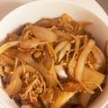 あいめろ☆'s cooksnap of when they made 丼やお弁当に♪豚バラとえのきの甘辛炒め.