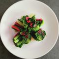 ひさかた's cooksnap of when they made 虹色菜（スイスチャード）のおひたし.