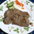 mmameco's cooksnap of when they made ステーキを柚子胡椒で.