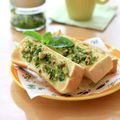 runa10's cooksnap of when they made 食パン　バジルペースト風.