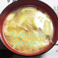 ひトみ's cooksnap of when they made 夏の定番　茗荷といもと油揚げの味噌汁.