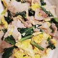 はる7's cooksnap of when they made 豚バラ★小松菜★卵のふんわり炒め.
